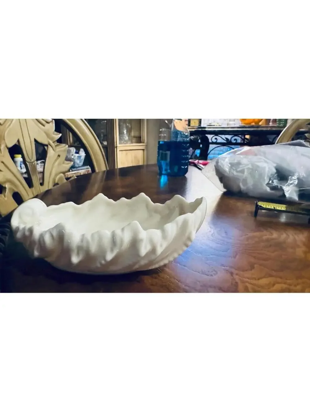 Vintage Lenox Acanthus Leaf Porcelain Candy Dish Mid Century Modern MCM